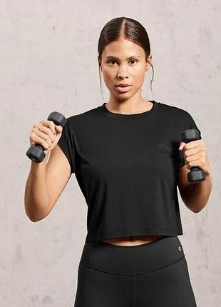 Женский черный спортивный топ crivit германия, м, l