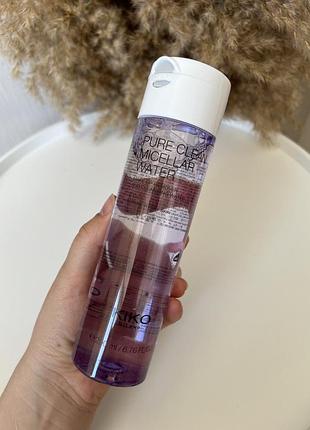 Мицеллярная вода для лица kiko milano pure clean micellar water normal &amp; dry для...