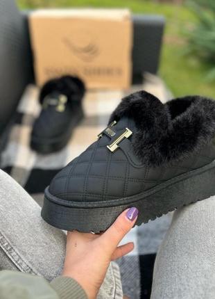 Зимові дутики автоледі лофери на хутрі