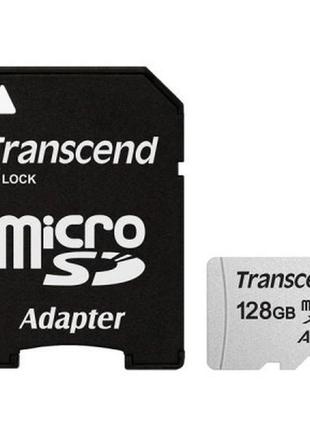 Картка пам'яті transcend 128 gb microsdxc class 10 uhs-i u3 (ts128gusd300s-a) продаж