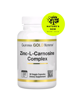 Цинк-l-карнозин - 90 капсул / california gold nutrition, сша