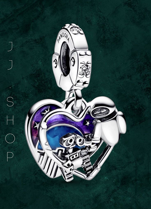 Серебряный шарм «вол-и и ева» пандора 792518c01
