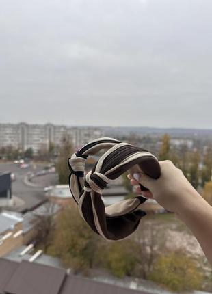 Обруч для волос чалма, модный обруч для волос с узелком