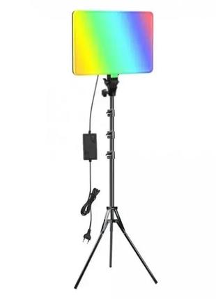 Светодиодная прямоугольная led-лампа разноцветная rgb pm26 с пультом3 фото