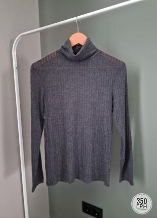Гольф в рубчик графит 40/42 l xl primark
