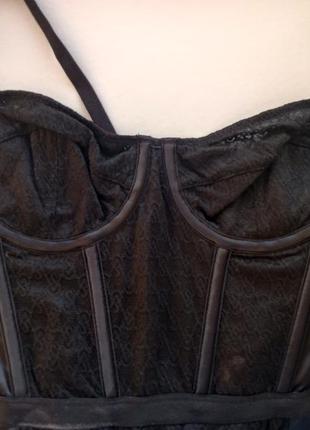 Victoria´s secret корсетна сукня чорна xs vs archives monogram corset dress black2 фото