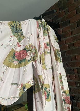 Винтажное кимоно японское хаори халат юката5 фото