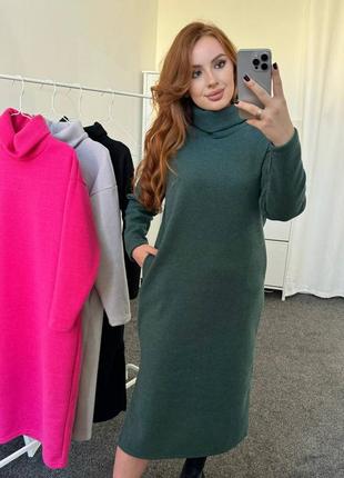 Теплое платье