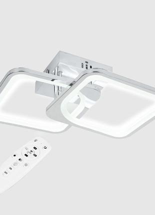 Стельова led люстра, світлодіодний світильник sunlight w8036/2 cr
