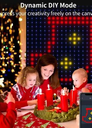 Программируемая новогодняя гирлянда конский хвост с пультом и управлением с телефона...