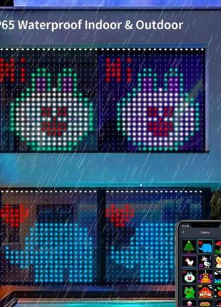 Программируемая новогодняя гирлянда конский хвост с пультом и управлением с телефона...