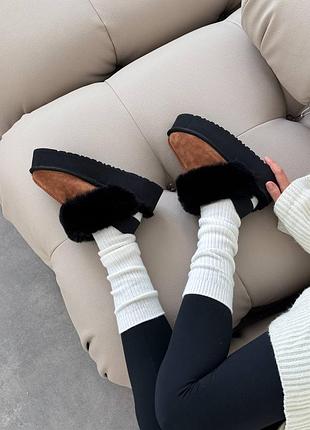 Современные угги с открытой пяткой