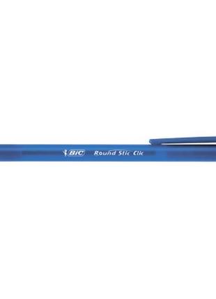 Ручка шариковая bic round stic clic, синий (bc926376)