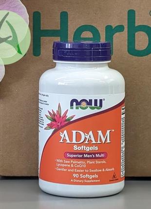 Now foods, adam, покращені мультивітаміни для чоловіків, 90 капсул
