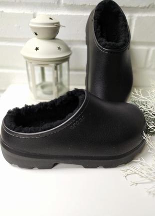 Сучасні утеплені сабо crocs dylan lined glog, оригінал