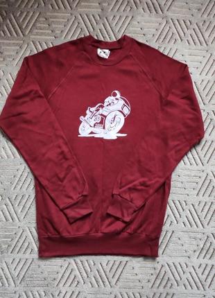 Реглан, мужской свитер с утеплением, принт honda