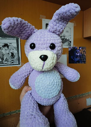 В'язана іграшка «бонні» із five nights at freddy's/fnaf