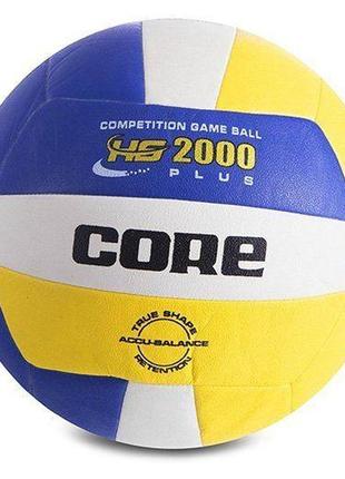 М'яч волейбольний core hybrid crv-030 no5 синьо-жовтий (57429287)
