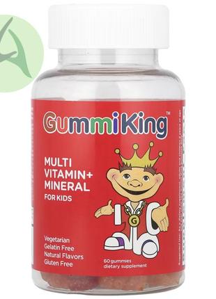 Gummiking, мультивітаміни та мікроелементи для дітей, 60 жувальних таблеток