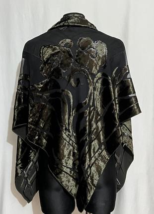 Большой платок, велюр, шелк, корея.