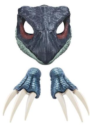 Jurassic world маска и ногти динозавра теризинозавр dominion therizinosaurus dinosaur claws mask