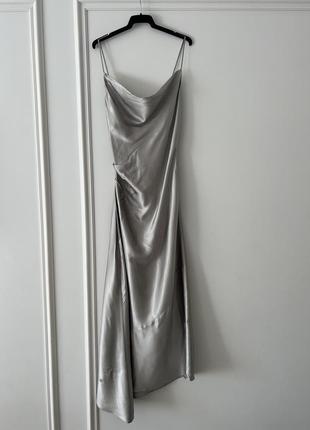 Zara сукня міді slip , m6 фото
