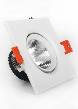 Led світильник стельовий 5вт 4100к, кут повороту 45°, білий