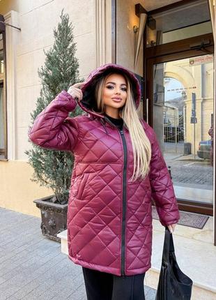 ‼️женская теплая стеганая курточка в размерах норма и батал!!️