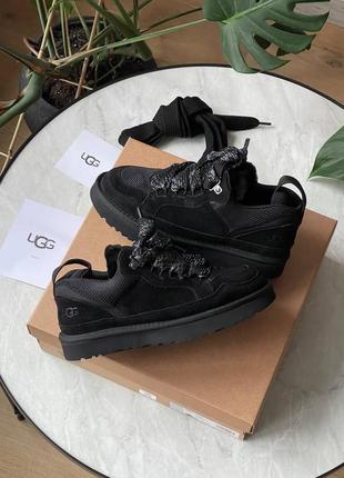 Ugg australia usa lowmel sneaker beige уггі кросівки замшеві угг