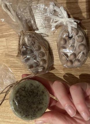 Натуральное мыло скраб массажное кофе роза киви