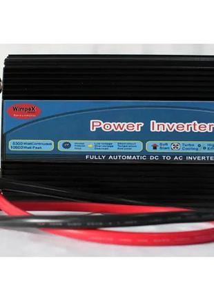 Автомобильный инвертор преобразователь 24-220v, мощность 5300w, преобразователь напряжения, инвертор для авто