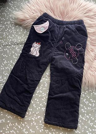 Теплі зимові штани на дівчинку