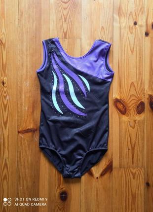 Трико боди купальник для танцев гимнастики тренировок выступления для девочки