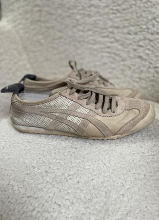 Кожаные кеды кроссовки onitsuka tiger mexico 66