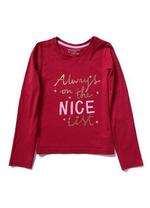 Рождественский новогодний лонгслив primark для девочки 8-9 лет, 134 см