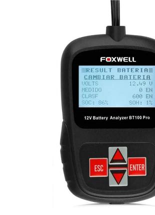 Анализатор акб foxwell bt100 pro