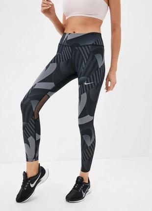 Тайтсы nike cu3114-010 лосины 7/8 найк оригинал спортивные лосины