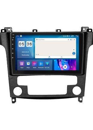 Штатна магнітола lesko для ford galaxy ii ver 2 2006-2010 екран 9" 4/64 gb carplay 4g wi-fi gps prime