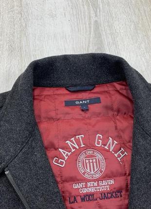 Мужской шерстяной бомбер gant6 фото