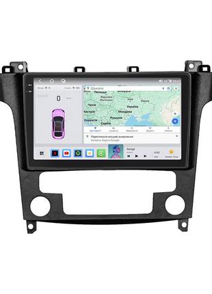 Штатна магнітола lesko для ford galaxy ii ver 2 2006-2010 екран 9" 4/64 qled carplay 4g wi-fi gps 360 prime