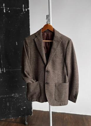 Paul taylor luxury garments mens brown suit jacket чоловічий, преміальний піджак, жакет