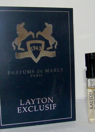 Пробник parfums de marly layton exclusif. оригінал.