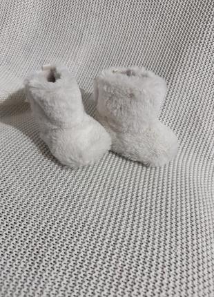 Теплые пинетки для девочки