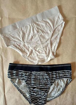 Набор 2 шт!!! хлопковые мужские трусы в двух цветах м 9427