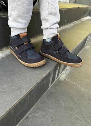 Barefoot зимние ботинки с мембраной froddo winter tex navy blue