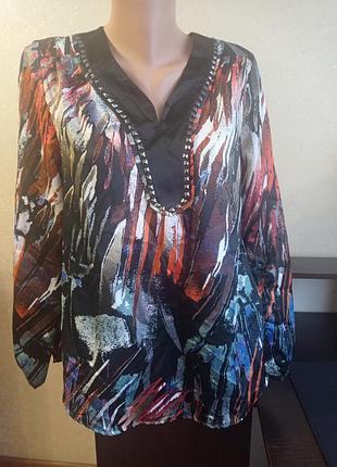 Стильна атласна фірмова блуза.mark adam