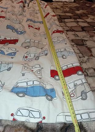 Шторы в детскую комнату с машинками, автобусами