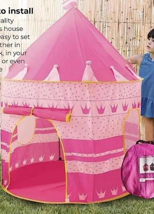 Детская палатка шатер 135х103х103 см, игровой домик, домик для детей, палатка для детей, палатка замок4 фото