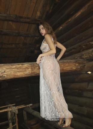 Мереживне плаття, на фотосесію, прозоре, довге