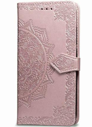 Кожаный чехол (книжка) art case с визитницей для xiaomi redmi 13c / redmi note 5 (single camera)